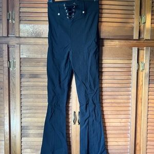 Bershka Tied High Waist Flares